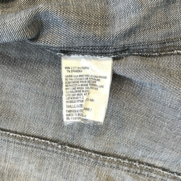 Tribal Denim Jeans Jacket Women’s Long Sleeve Stretch - Picture 15 of 15